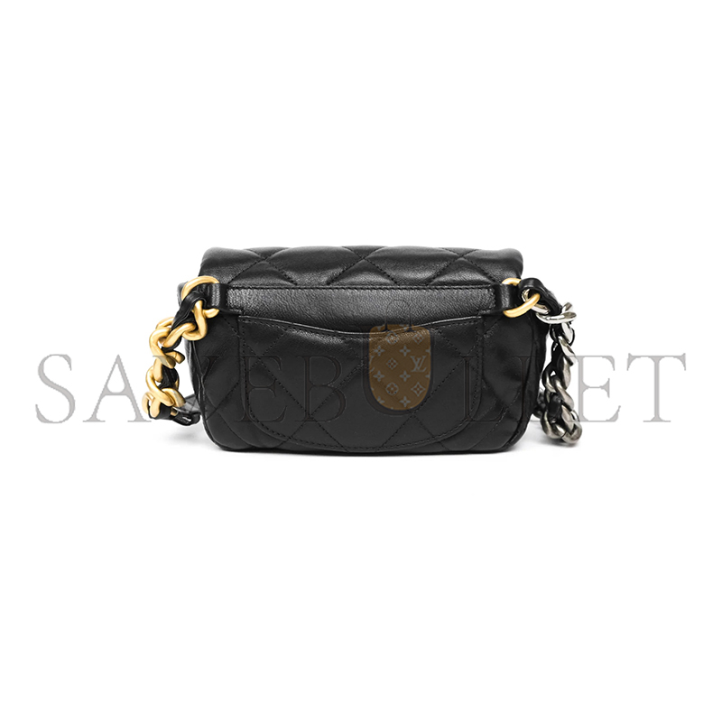 Ch**el 19 waist bag goatskin mixed hardware as1163 (20*11*5.5cm)